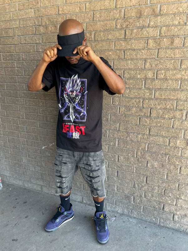 Black graphic T-shirt